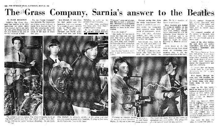 Grass Company Newspaper Article