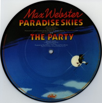 Front of Max Webster picture disc